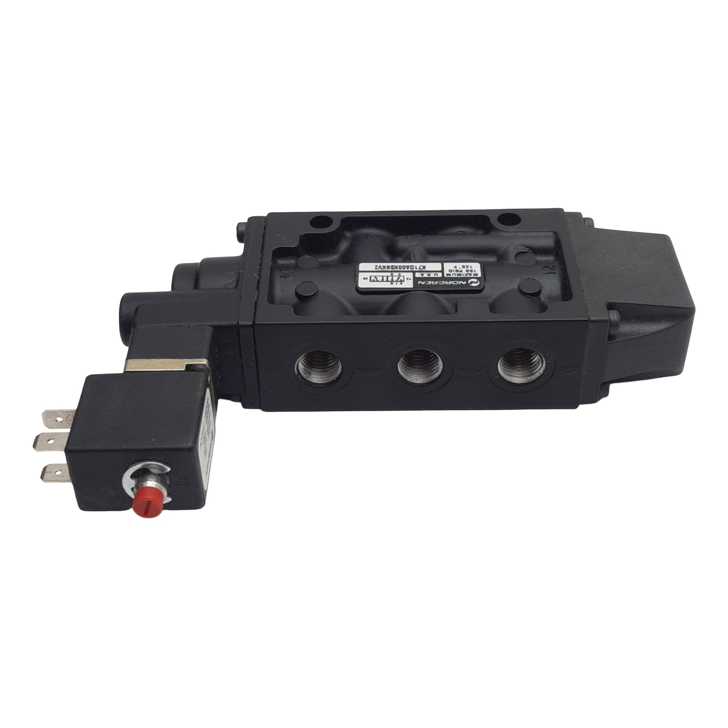 New Norgren K71DA00KS6KV2 Solenoid Valve 5/2-Way 1/4" NPT, 35-150psi 110/120VAC Coil