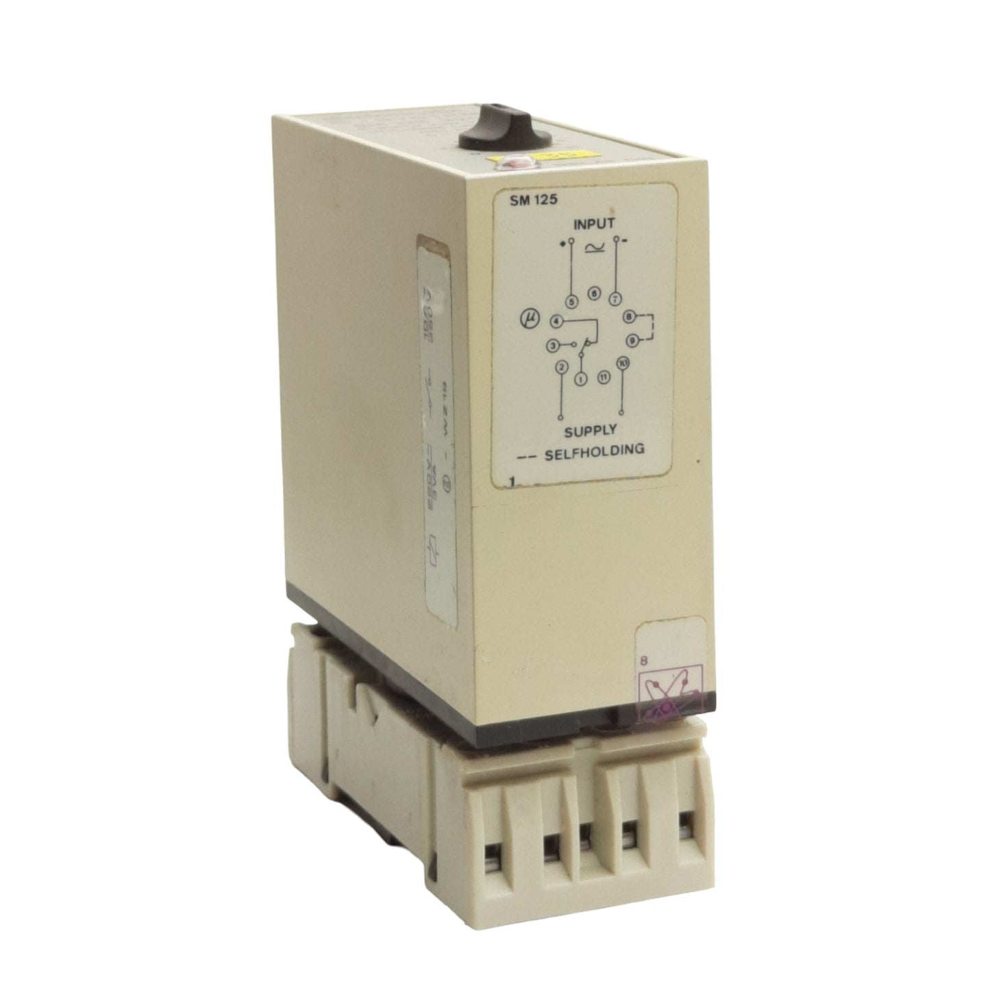 Used Electromatic SM 125 220 Voltage Level Relay, 0.1-4V Output, 1NO 250VAC 10A