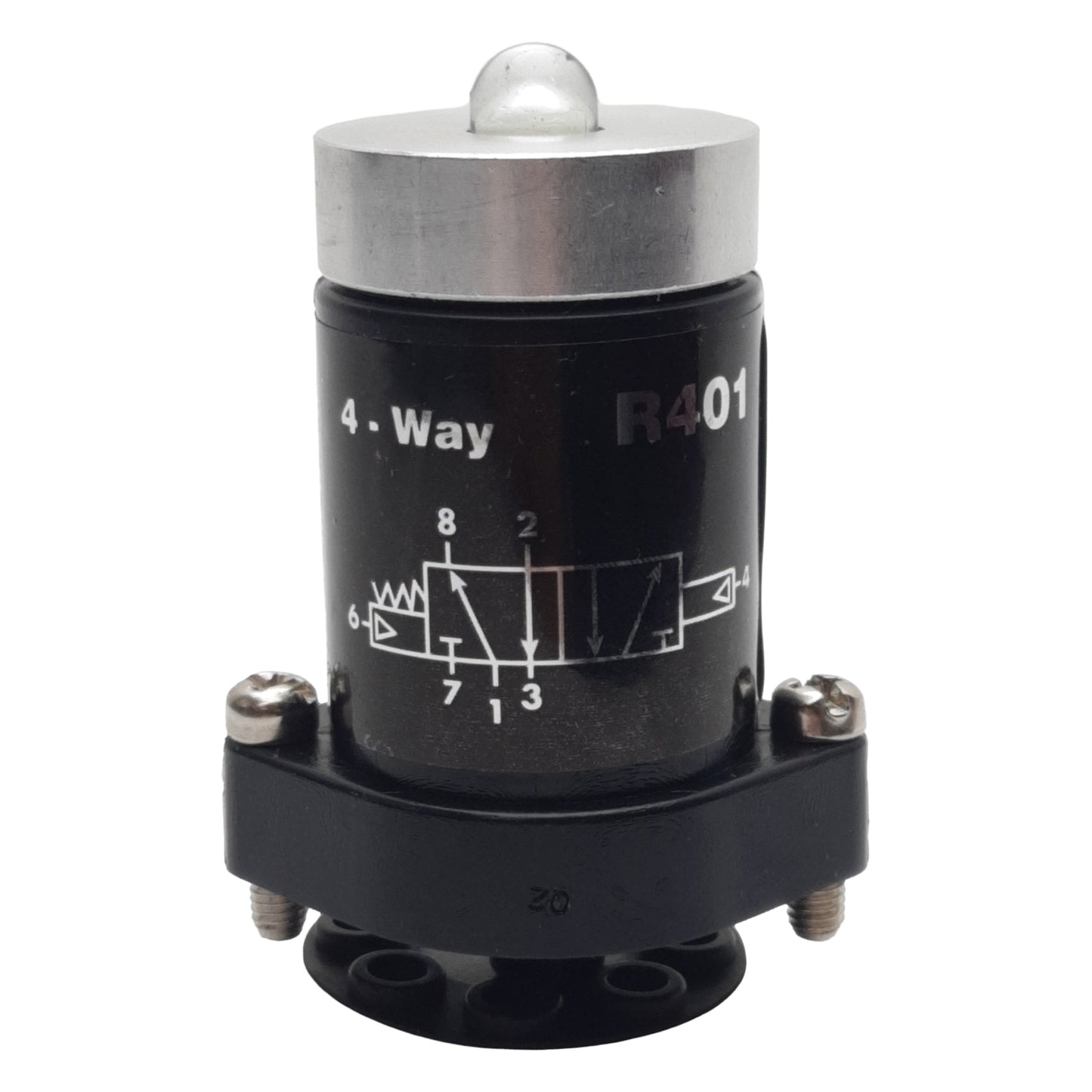 New Clippard R-401 Spring Return Pilot Valve 5/4-Way, 280l/min at 100psig, 0-150psig