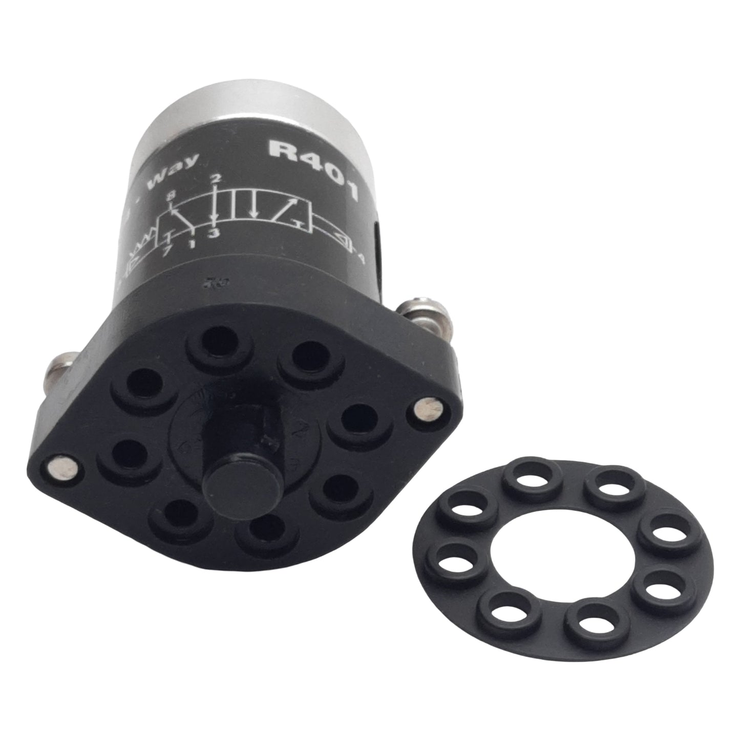 New Clippard R-401 Spring Return Pilot Valve 5/4-Way, 280l/min at 100psig, 0-150psig
