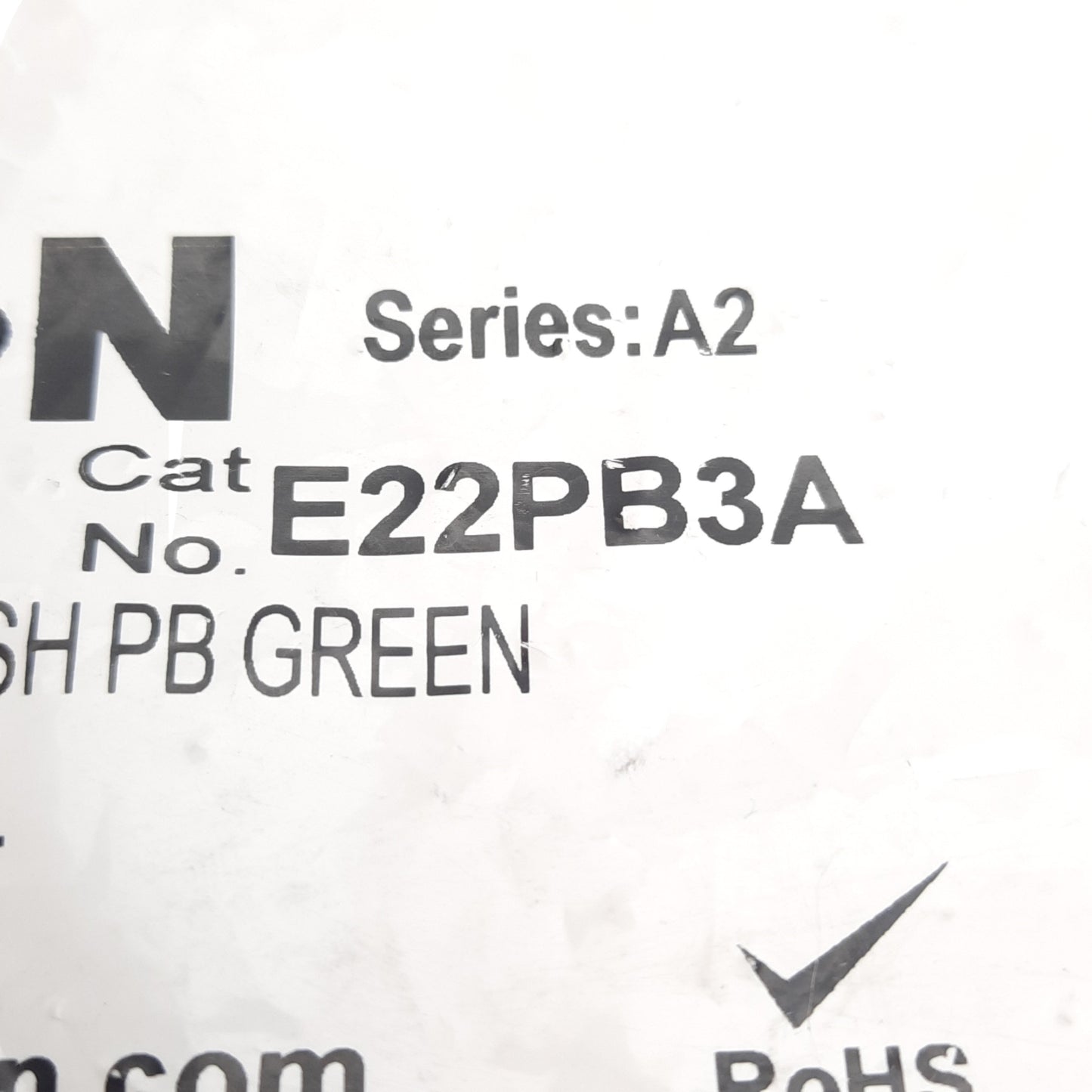 New Eaton E22PB3A Push Button, 22.5mm, 1NO Contact, 600V 10A Contact Rating