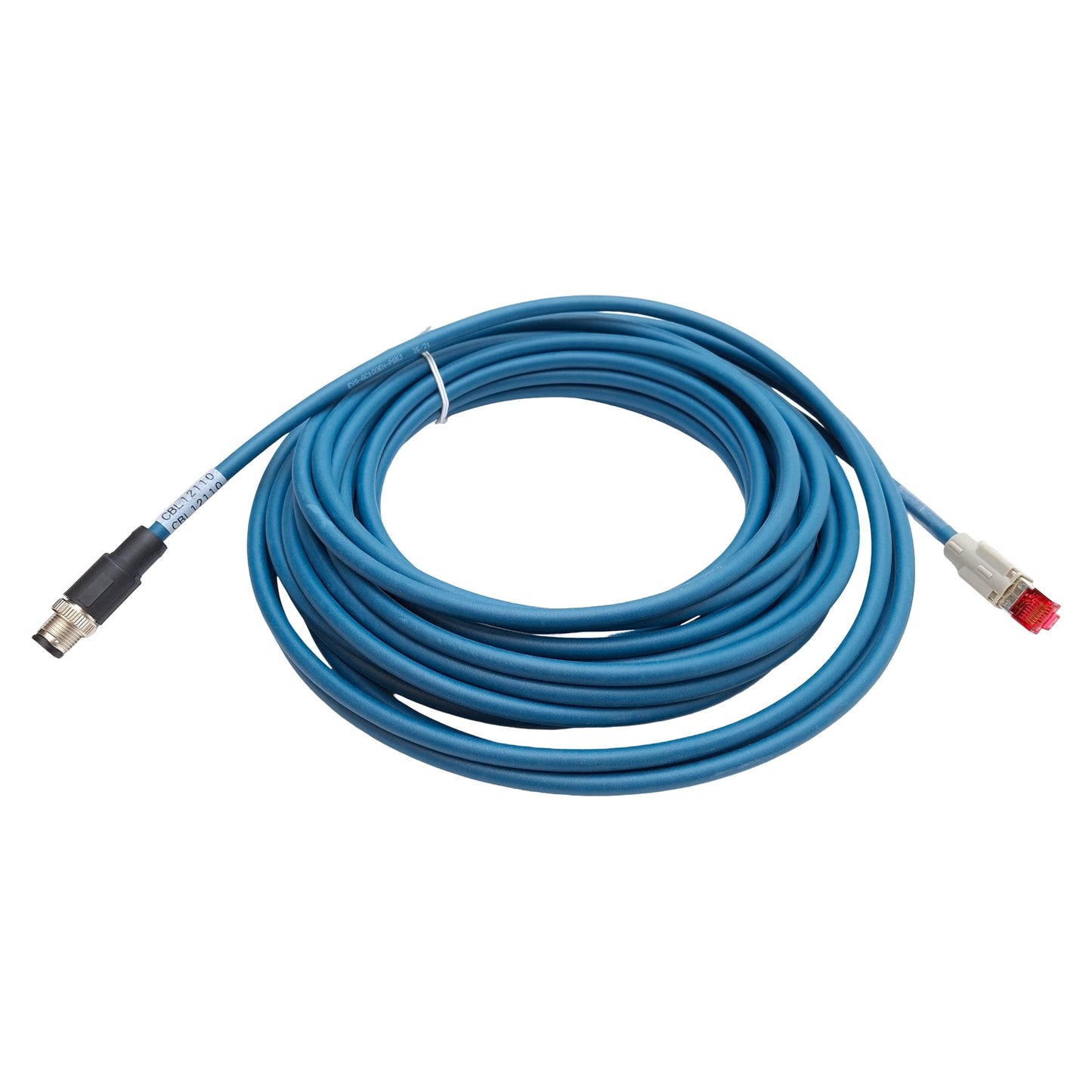 Used SMC EX9-AC100EN-PSRJ Communication Cable, RJ-45 to M12 4-Pin Male, 10m Long