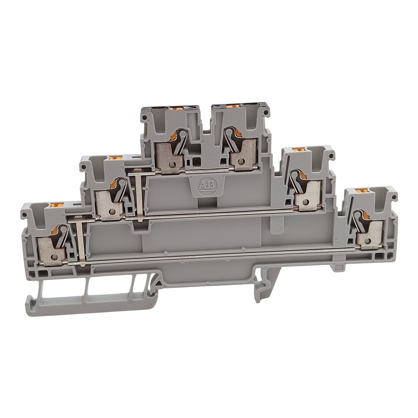 Used Lot of 5 Allen Bradley 1492-PT3C Terminal Block, 6-Pos, 3-Level, 5.1mm, 600V 20A