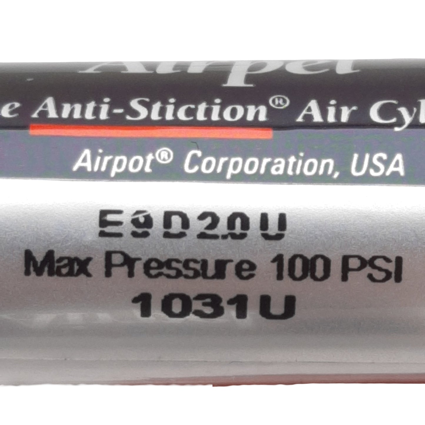 New Airpel E9D2.0U Pneumatic Cylinder, ø0.366in Bore, 2in Stroke, M5, 100psi Max