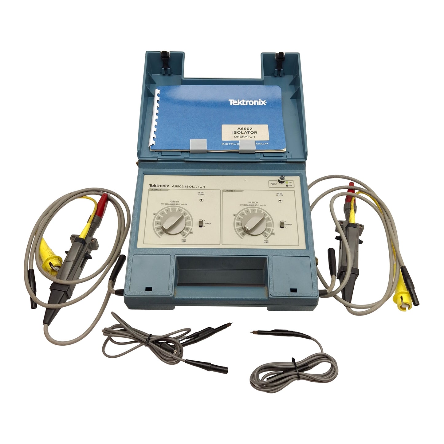 Used Tektronix A6902 Isolator, 2-Channel, 15MHz, 500V & 1500V Probes, 115/230VAC