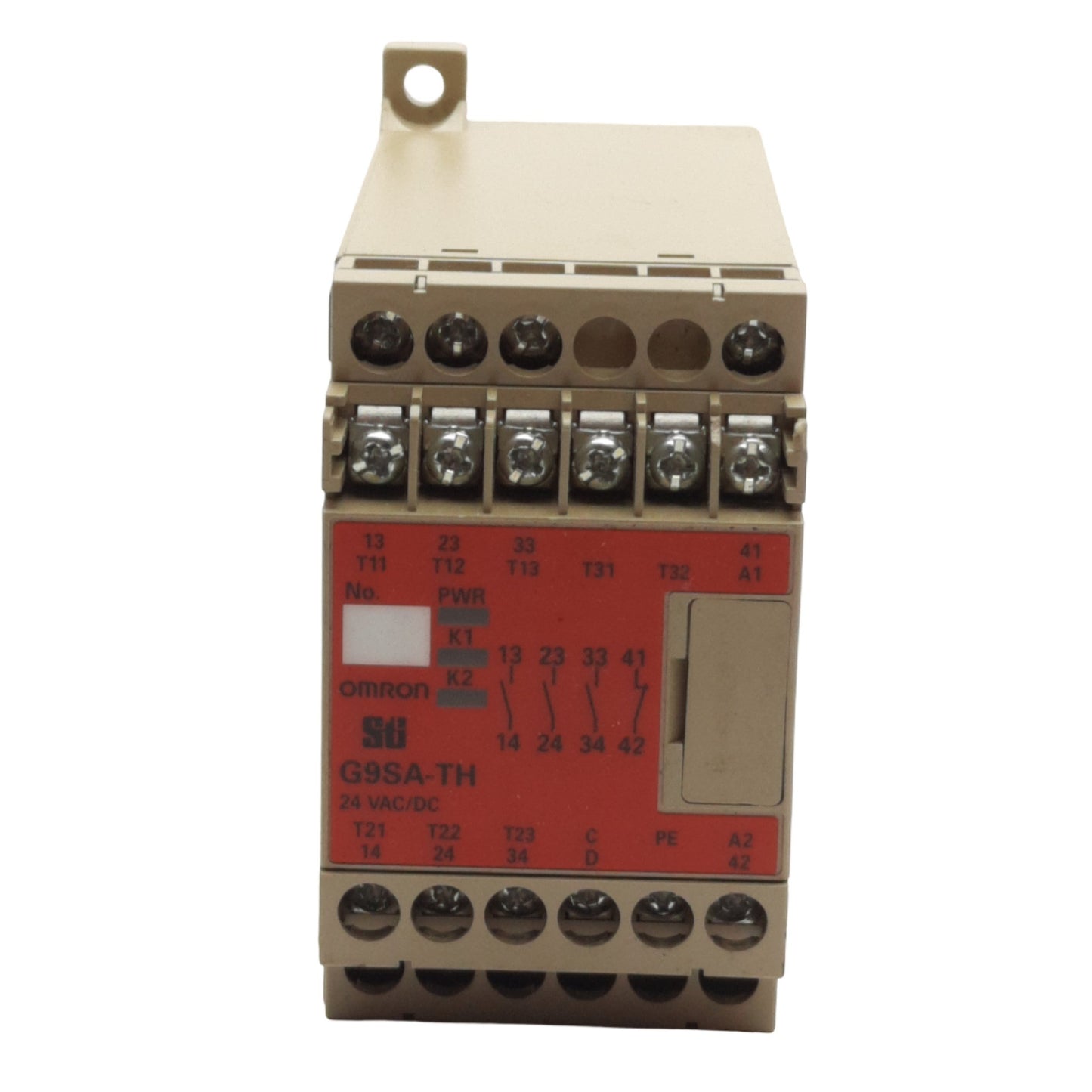 Used Omron G9SA-TH301 STI Safety Relay 3PST-NO Contact, SPST-NC Aux, 24VAC/DC Rating