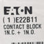 New Eaton E22B11 Pushbutton Contact Block, 1N.O. + 1N.C., 10A 690VAC, 22.5mm