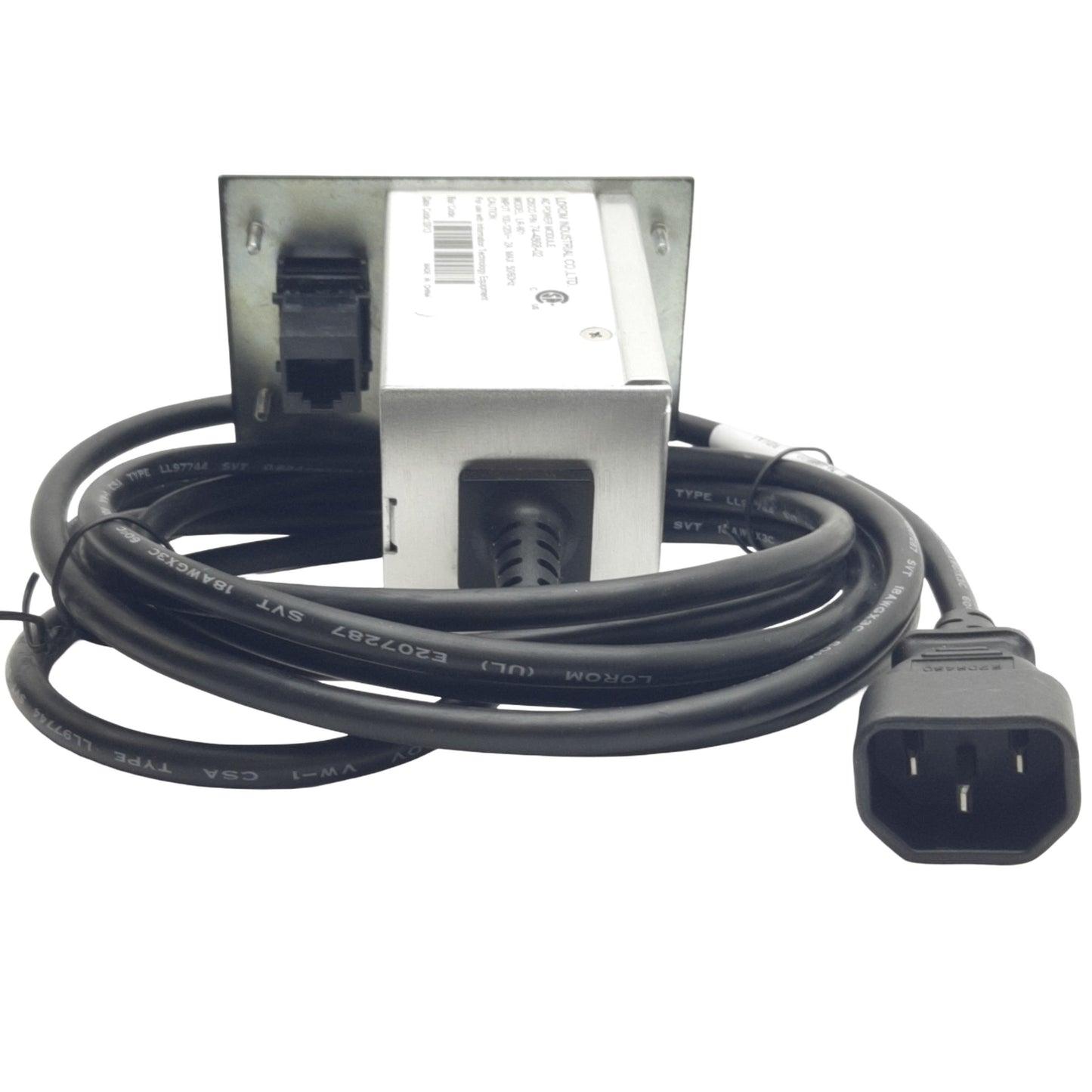 New Lorom Industrial LR-901 AC Power Module 100/120V 2A, 47mm x 52.3mm x 75.8mm