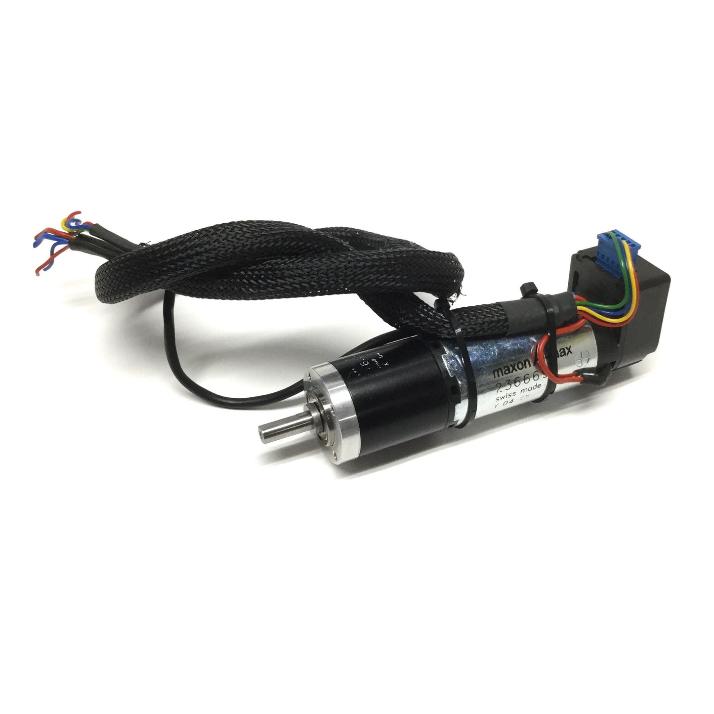 Used Maxon 236669 A-max Ø32mm Geared DC Motor 24VDC 20W 18:1 Ratio w/500CPR Encoder