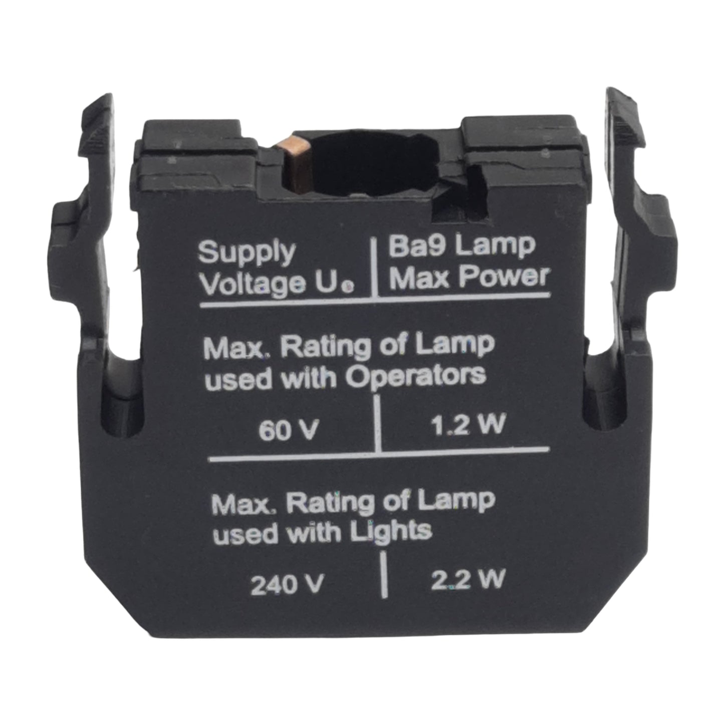 New Eaton Cutler Hammer E22D Pushbutton Operator Light Source, BA9, 250VAC Max, 22mm