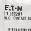 New Eaton E22B1 Pushbutton Contact Block, SPST 1N.C., 6A 110/120VAC, 22.5mm