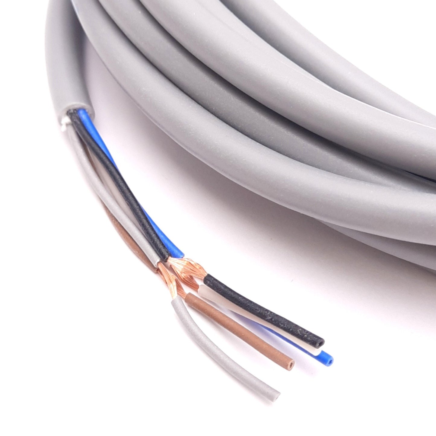 Used SMC EX500-AP050-S Power Cable for EX500 Serial Interface Unit, M12 5-Pin F, 5m