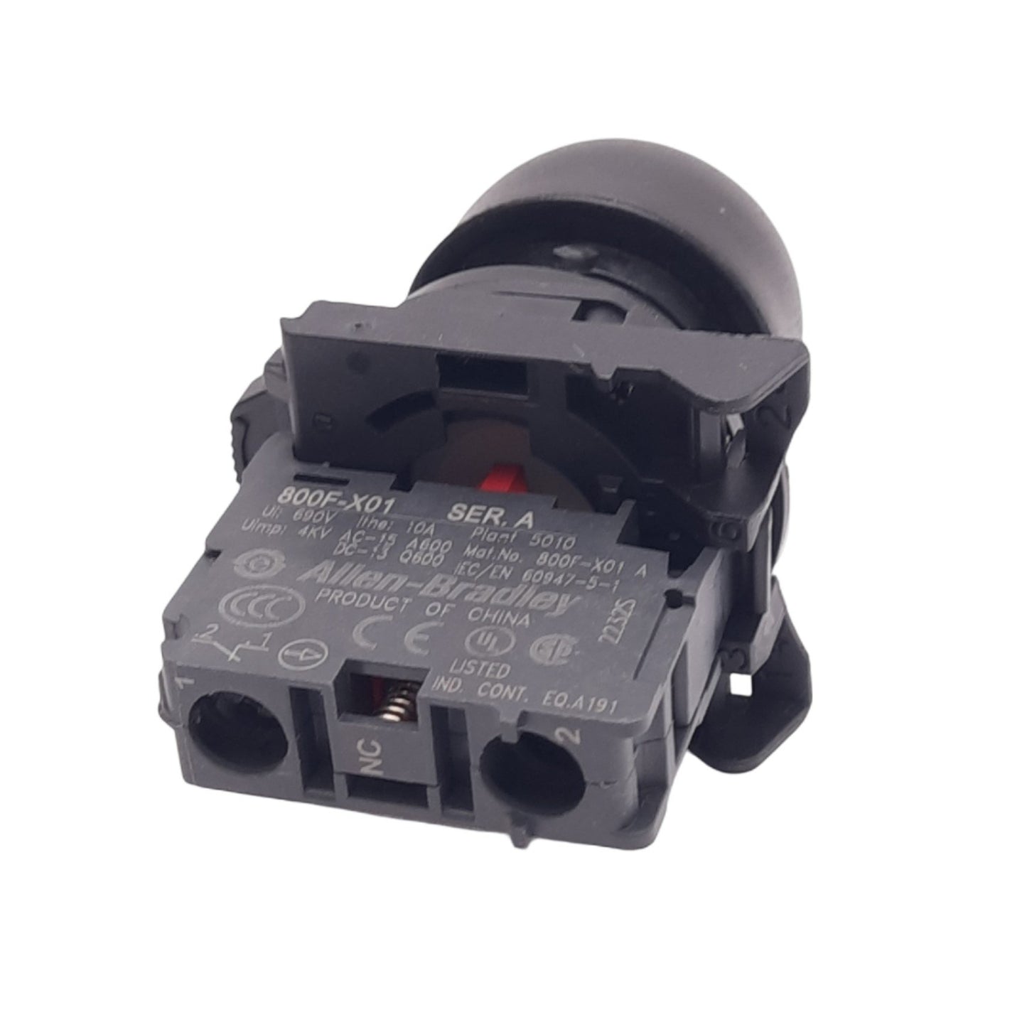 Used Allen Bradley 800F-X01 Maintained Push Button Switch, ø22mm, 1NC, 690VAC 10A Max