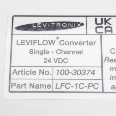 New Levitronix LFC-1C-PC LEVIFLOW Single-Channel Converter 4-Digit LCD, 24VDC, RS485