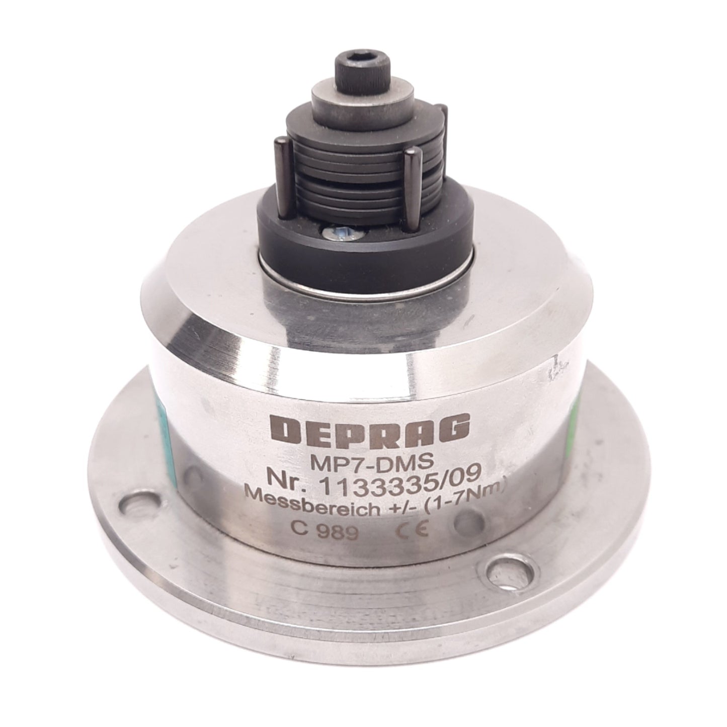 Used DEPRAG MP7-DMS Torque Transducer Measuring Platform, 1.05-7Nm, ø105mm, 5VDC