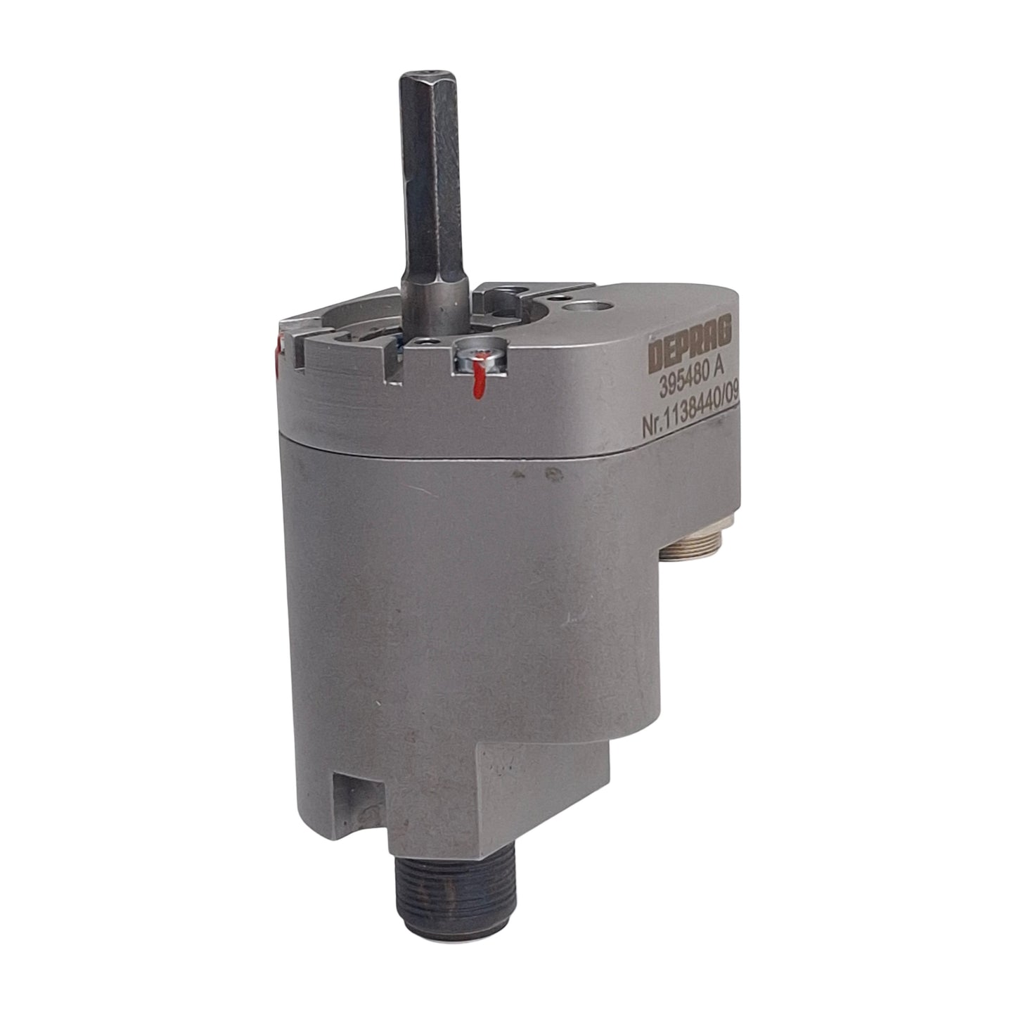 Used Deprag Schulz 395480 A Angle Encoder, 1° Resolution, 24Nm, 1/4in Hex, M8 4-Pin