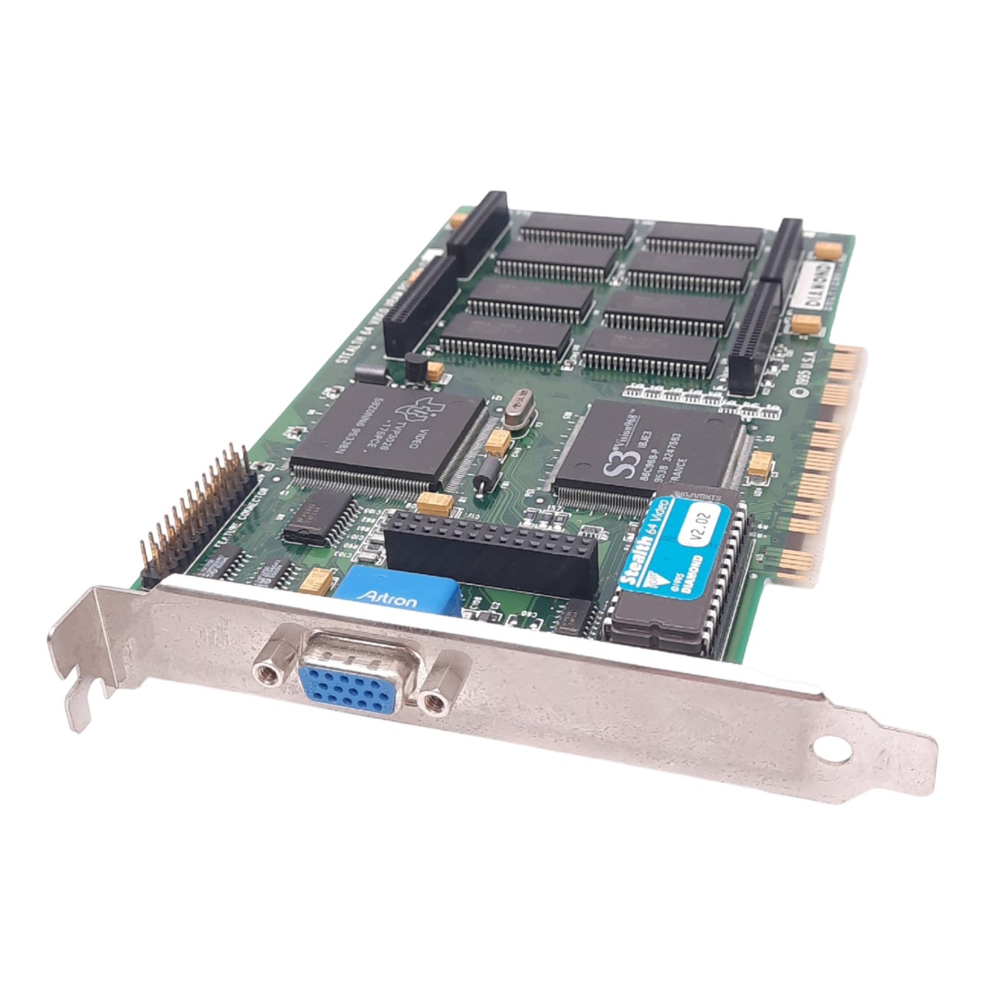 Used Diamond Stealth 64 PCI v2.02 Rev E3 Video Card, S3 Vision968, 4MB VRAM, VGA, PCI