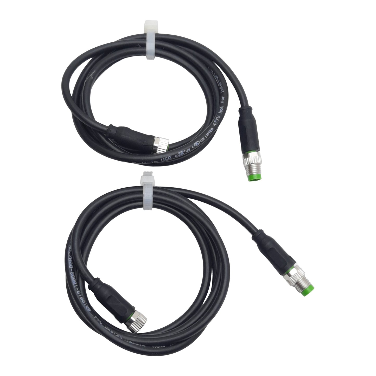 Used Lot of 2 Murrelektronik 7000-88001-6100100 Cordset, 3-Pin M8 Male to Female, 1m