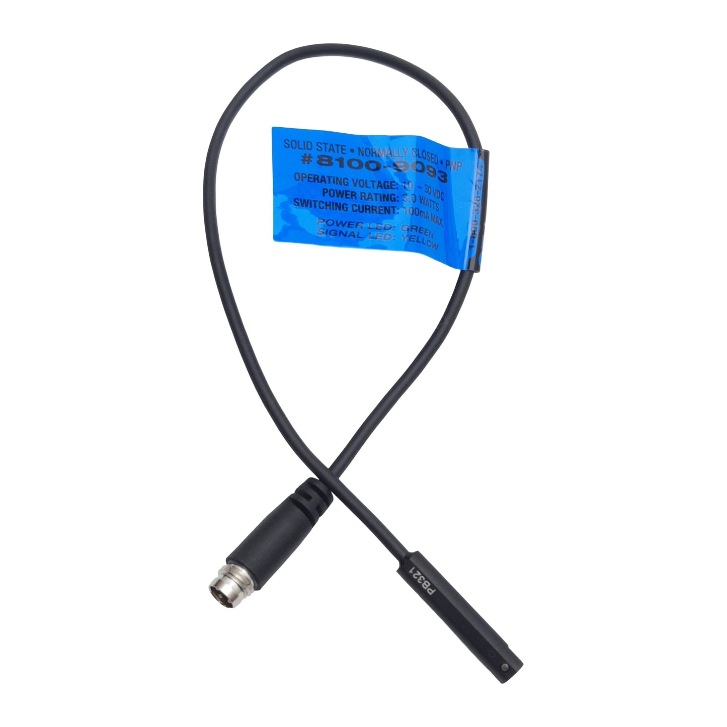 New Tolomatic 8100-9093 Sold-State Switch, PNP NC, 3-Pin M8 Male, 100mA 10-30VDC