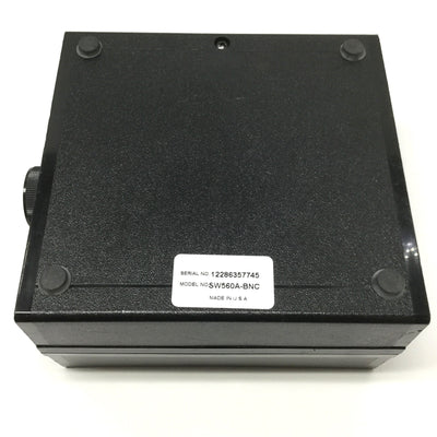 Used Black Box SW560A-BNC ABCDE Desktop Manual External BNC Coaxial Switch, 4 to 1