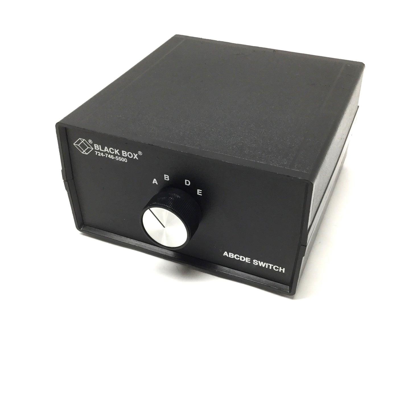 Used Black Box SW560A-BNC ABCDE Desktop Manual External BNC Coaxial Switch, 4 to 1