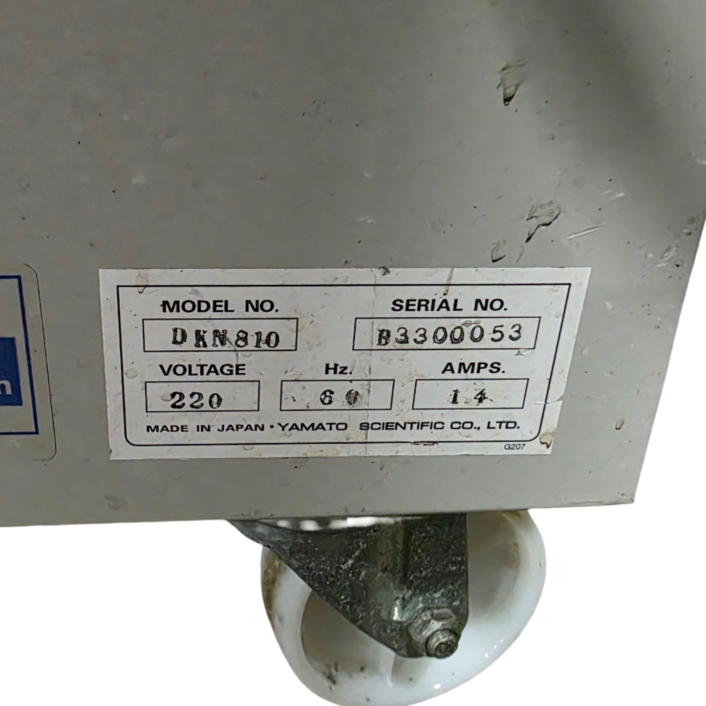 Used Yamato DKN810 Mechanical Convection Oven 10.6CuFt Amb-260°C 3kW 220VAC 14A 1-Ph