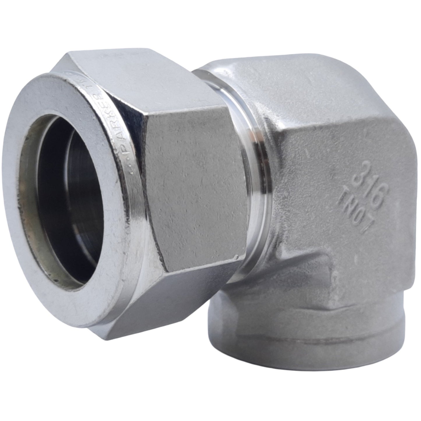 Used Parker 16FEL12N-316 Tube Fitting Elbow A-LOK Series, 1" Tube x 3/4" NPT Female