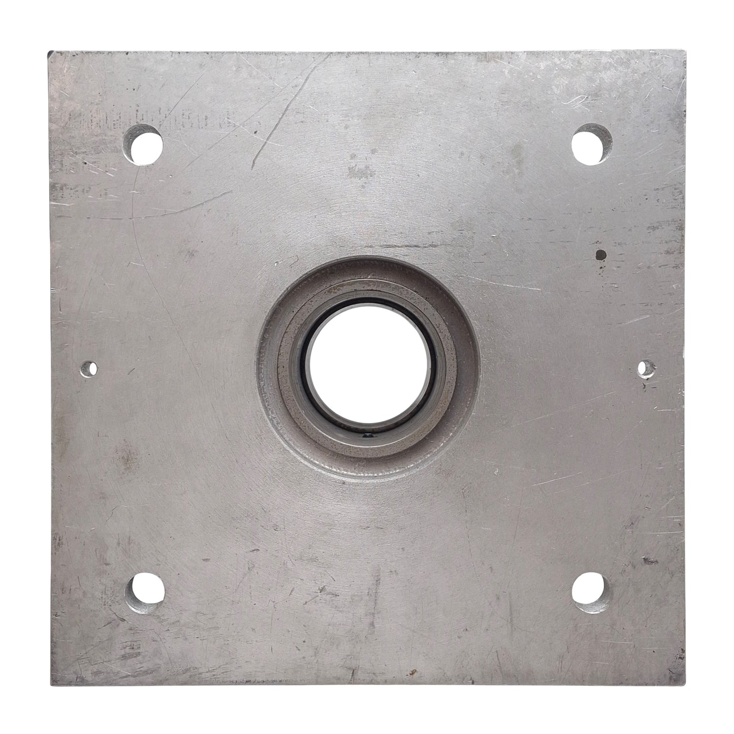 Used Deprag 906165 A Position Control Stand Post Holder, ø50mm ID, 198mm x 198mm Base