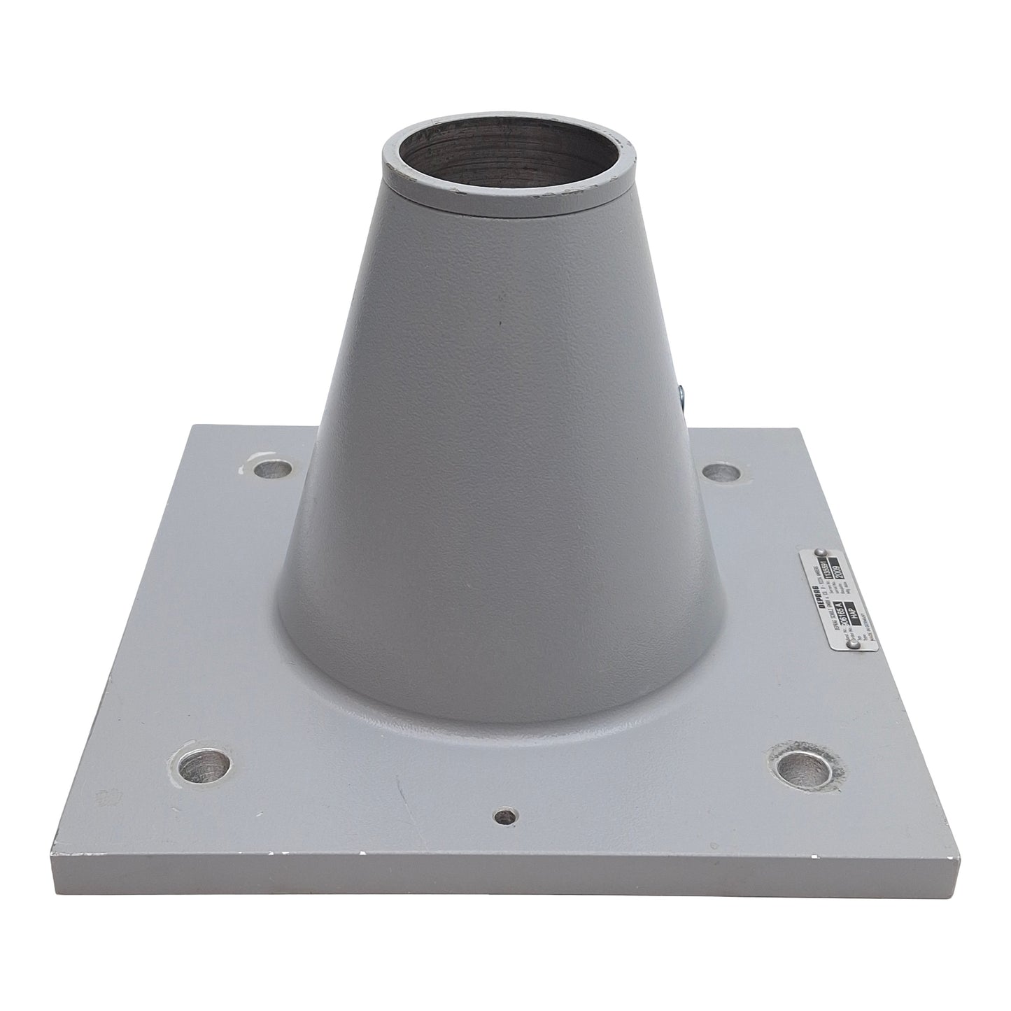 Used Deprag 906165 A Position Control Stand Post Holder, ø50mm ID, 198mm x 198mm Base