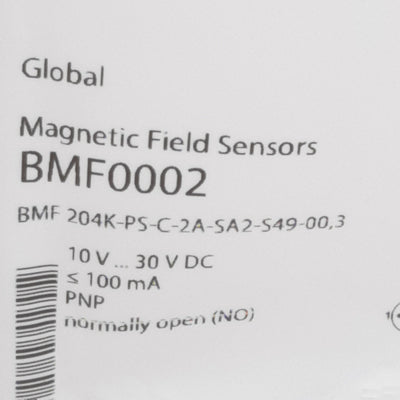 New Balluff BMF0002 Magnetic Field Sensor, PNP-NO, 3-Pin M8 Male, 10-30VDC, 0.3m