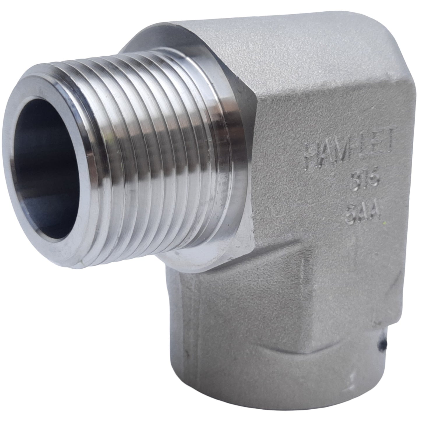 Used Ham-Let 116HSS1X1 Elbow Pipe Fitting, SS-316, Female Tube 1" to Male 1" NPT