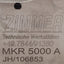 Used Zimmer MKR5000A Pneumatic Clamping Element, ø50mm, 1850N, 2-6.5bar, M5 Ports