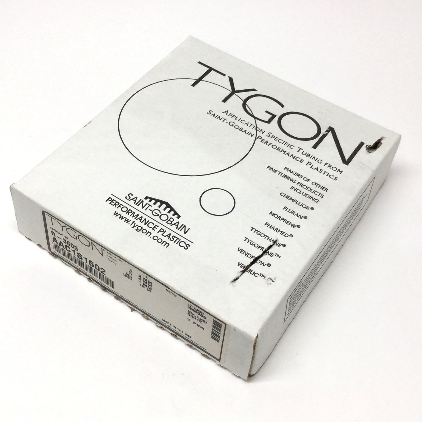 New – Open box Tygon AAC1S1502 R-3603 Lab Pump Tubing Hose 2mm ID, 4mm OD, 15m Long