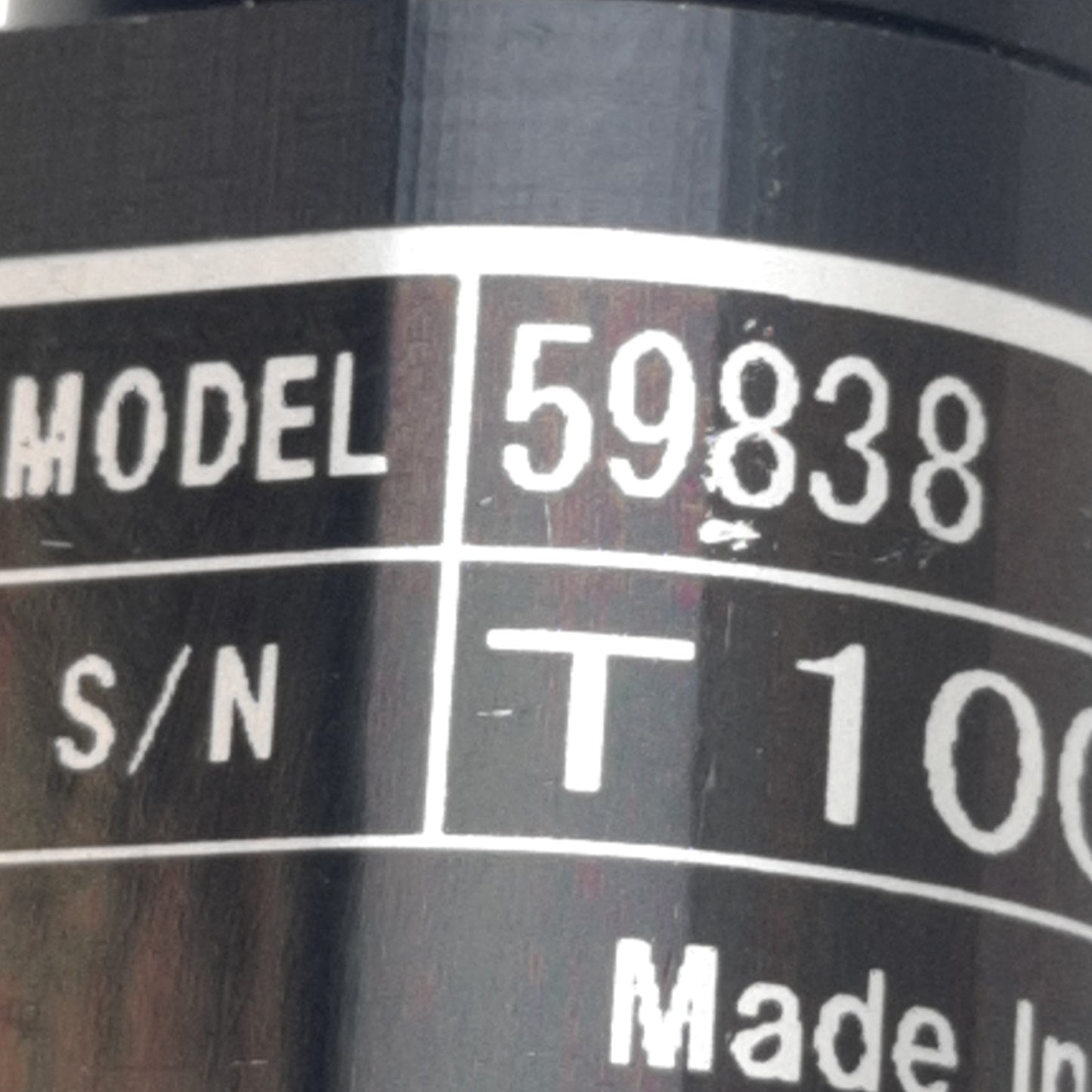 Used Telecentric 59838 C-Mount Lens 4.0x, 43.9f/# Aperture, ø0.312in Ferrule Diameter