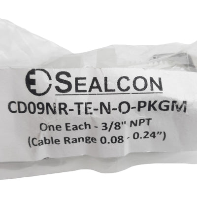 New Lot of 4 Sealcon CD09NR-TE-N-O-PKGM Tube Fitting, 3/8in NPT x 0.08-0.24in Range