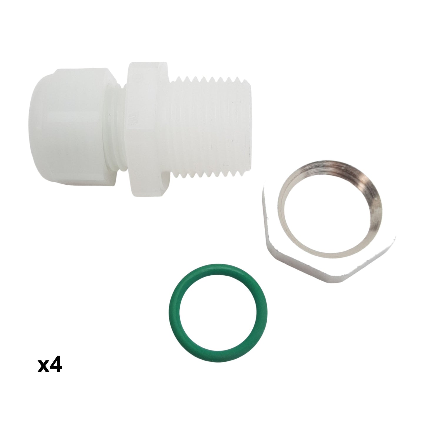 New Lot of 4 Sealcon CD09NR-TE-N-O-PKGM Tube Fitting, 3/8in NPT x 0.08-0.24in Range