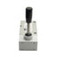 Used Parker PD45486 Manual Lever Valve, 1/4in NPT, 30-145psi, 5 Port 3 Position