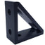 Used Lot of 4 80/20 25-4136-Black Tall Gusseted Inside Corner Bracket 25 Series 4Hole