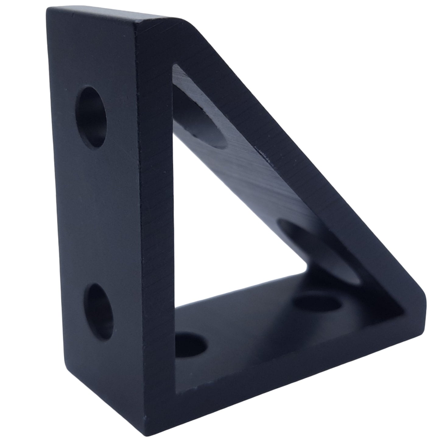 Used Lot of 4 80/20 25-4136-Black Tall Gusseted Inside Corner Bracket 25 Series 4Hole