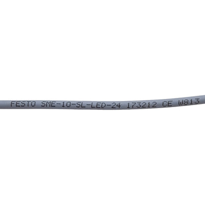 Used Festo SME-10-SL-LED-24 173212 Proximity Sensor, NO, 12-27VDC, M8 3-Pin Male