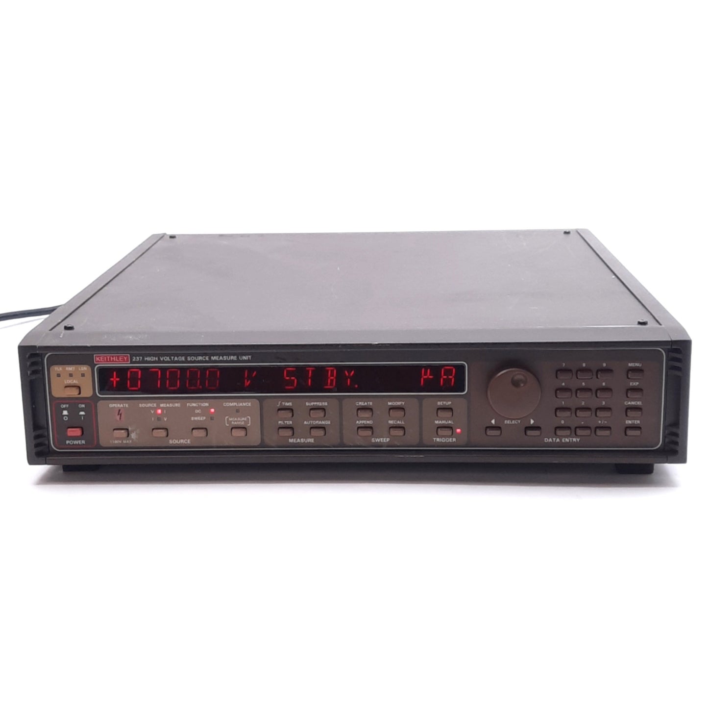 Used Keithley 237 High Voltage Source Measure Unit, +-1100.0V, +-100.00mA, 105-125VAC