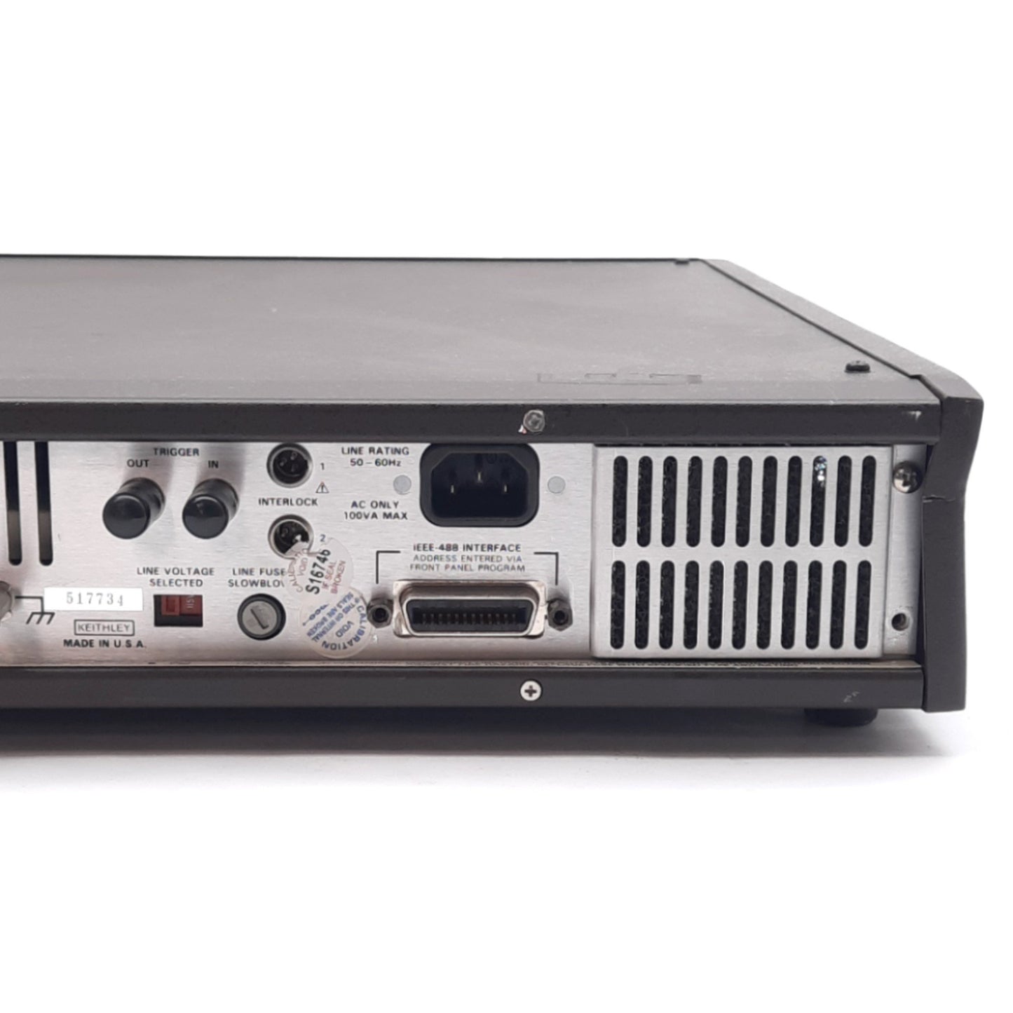 Used Keithley 237 High Voltage Source Measure Unit, +-1100.0V, +-100.00mA, 105-125VAC