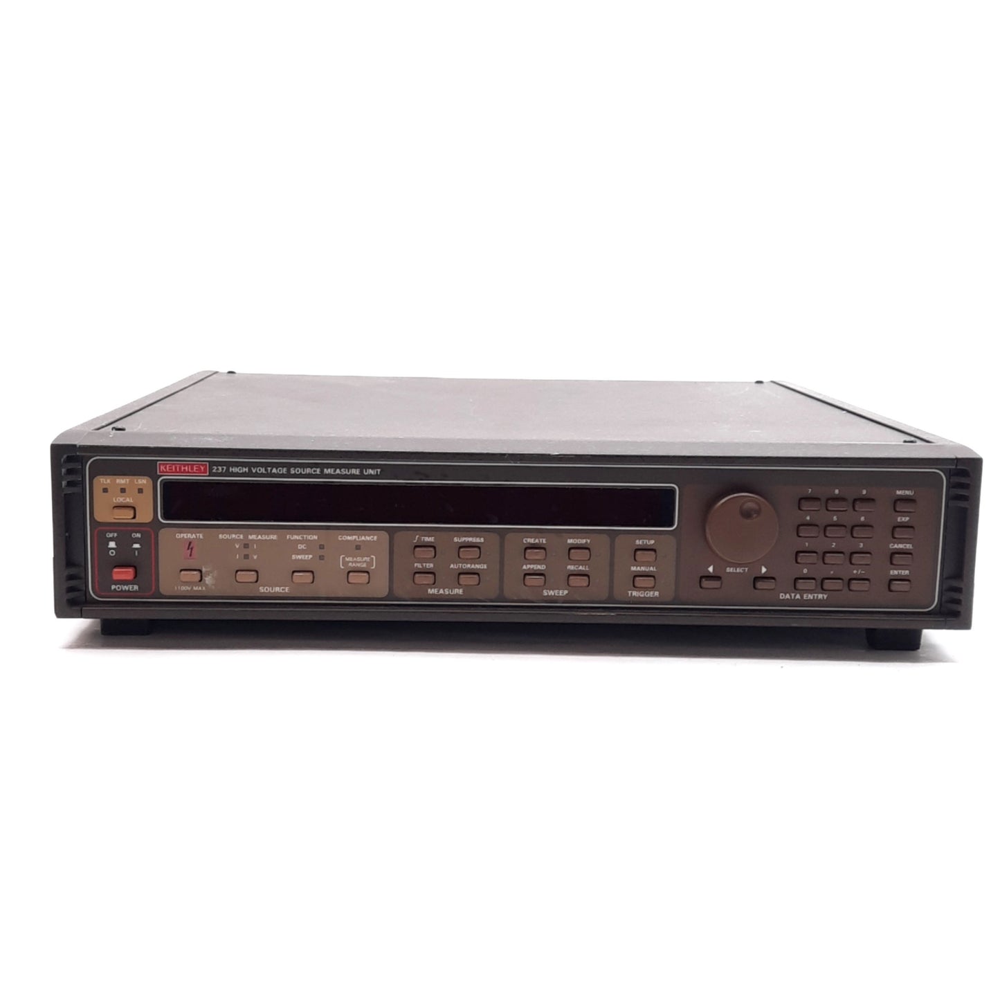 Used Keithley 237 High Voltage Source Measure Unit, +-1100.0V, +-100.00mA, 105-125VAC