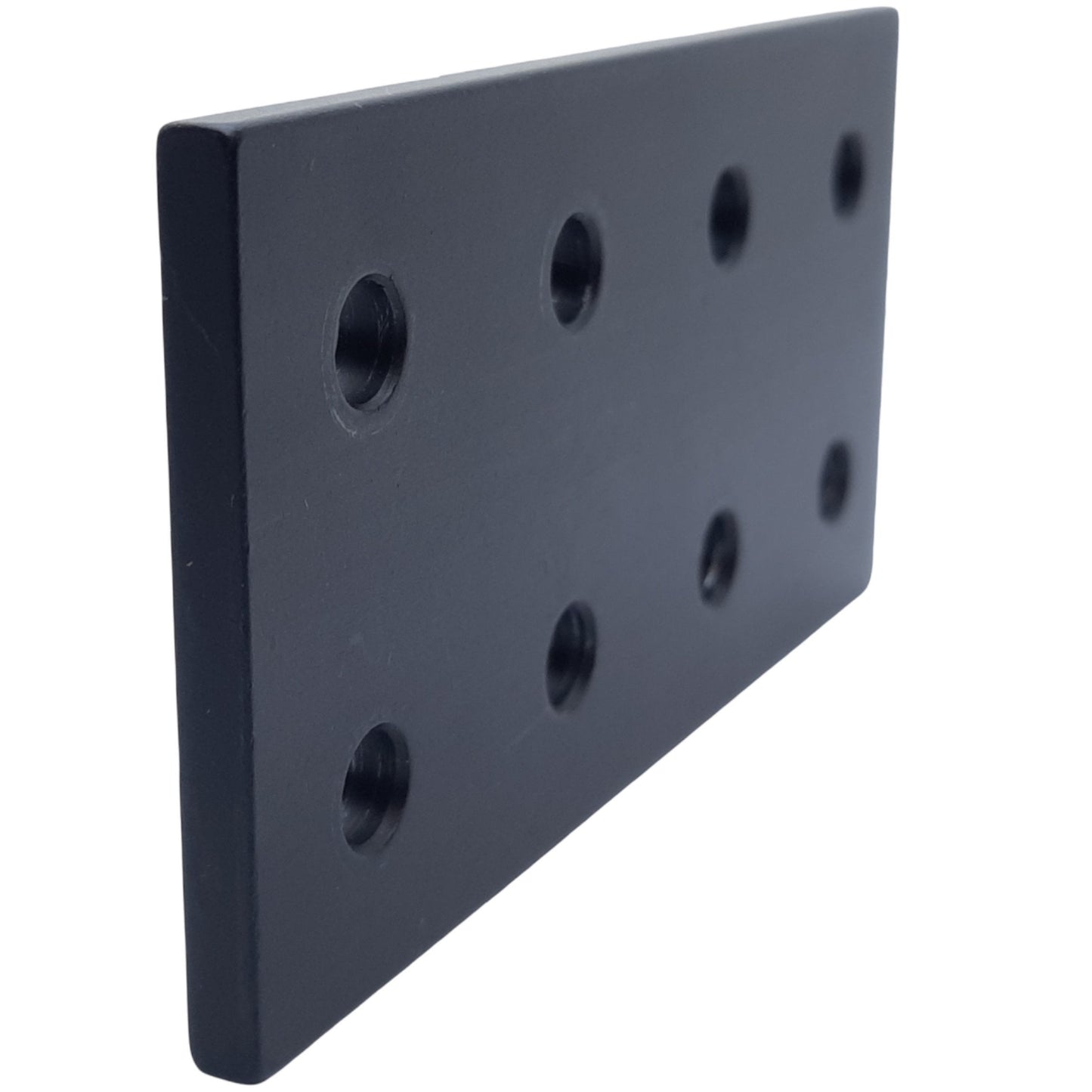Used Lot of 4 80/20 25-4165-Black Rectangular Flat Plate 8 Hole 25 Series 100mmx50mm