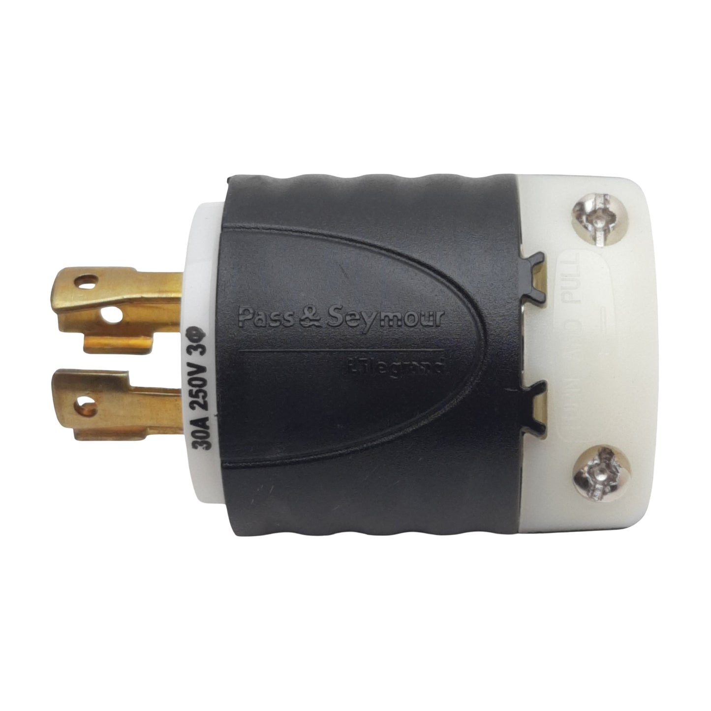 Used Pass & Seymour L1530P Legrand Male Plug Connector, 3-Pole 4-Wire, 30A 250VAC 3PH