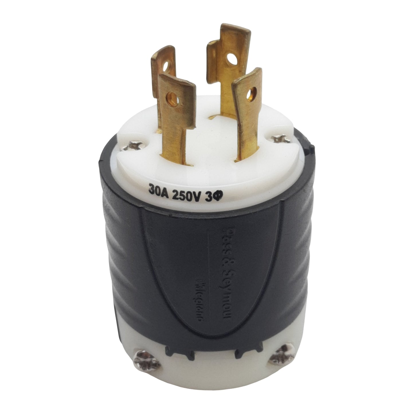 Used Pass & Seymour L1530P Legrand Male Plug Connector, 3-Pole 4-Wire, 30A 250VAC 3PH
