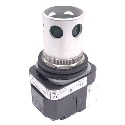 Used Allen Bradley 800T-PA16G Illuminated Pushbutton, ø30mm, 1NO 1NC, 600V 10A Max