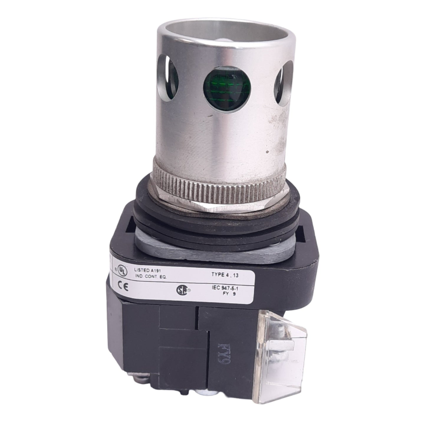 Used Allen Bradley 800T-PA16G Illuminated Pushbutton, ø30mm, 1NO 1NC, 600V 10A Max