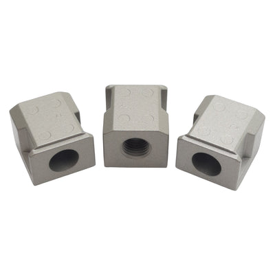 New Lot of 3 SMC E200-N02 Piping Adapter Module, 1/4in NPT Female, 100psi Max