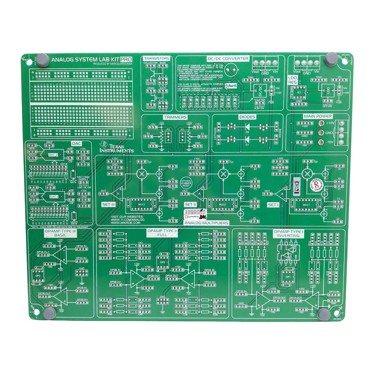 Ti Lab Pro TI MIKROE-957 Analog System Lab Kit Pro w/ User Manual & Graph Paper B ...